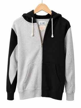 Hall of Fame Two-Tone Black & Gray Zip Hoodie
